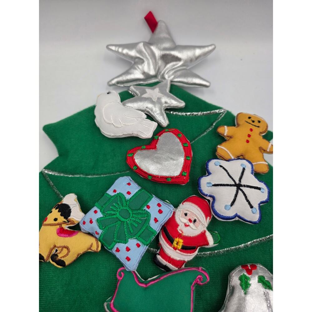 Vermont Christmas Fabric Advent Calendar Christmas Tree Countdown Wall Hang